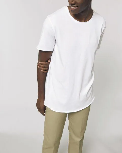 YTWOO YTWOO Extra langes Herren T-Shirt aus Bio-Baumwolle, Fairtrade, Weiß, – Produktbild 1 von 4