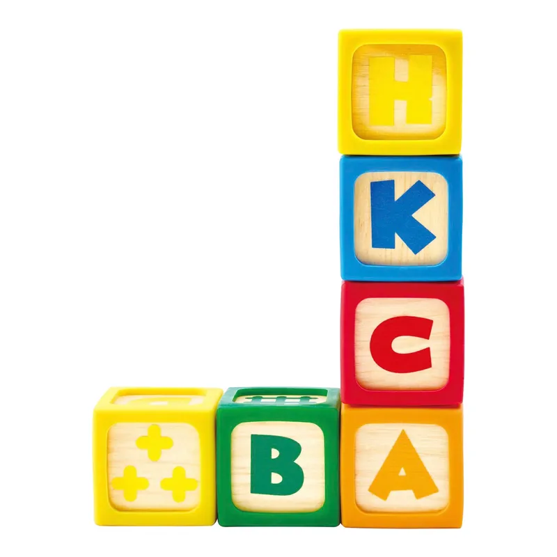Hape Hape Spielsteine ABC, Mehrfarbig, – Produktbild 1 von 3