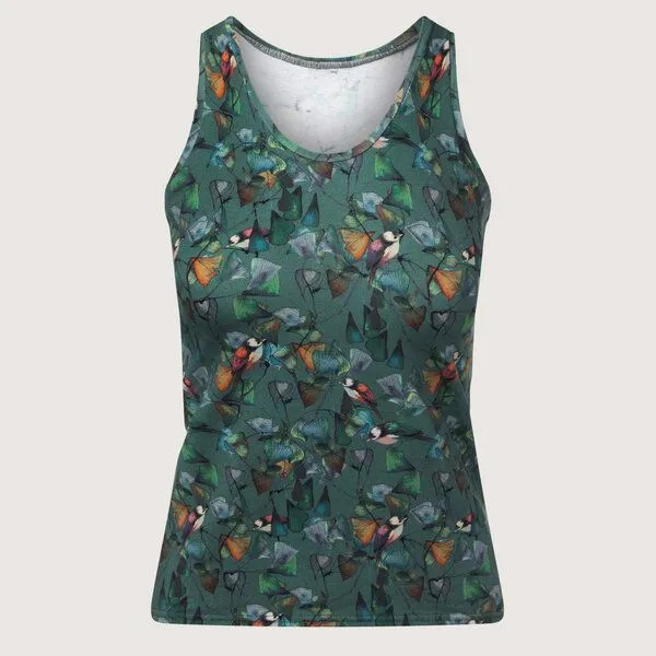 Frija Omina Frija Omina Bio Tanktop Unterhemd, Ginko (grün), – Produktbild 1 von 4