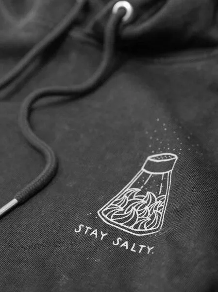 FUXBAU FUXBAU Stay Salty Hoodie - salzschwarz, Salzschwarz, – Produktbild 2 von 4