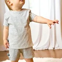 OrganicEra Baby S/S T-shirt Gestreift 'OrganicEra' aus Bio-Baumwolle – Produktbild 1 von 1