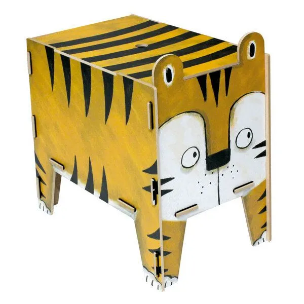WERKHAUS WERKHAUS Hocker Vierbeiner, Tiger, – Produktbild 1 von 2
