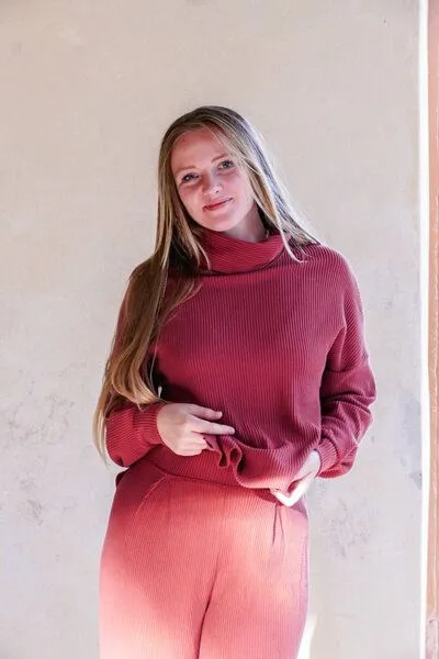 Vivien Joy Vivien Joy Schlichter Rollkragenpullover - Aila Basic Pulli, Cider (rot), – Produktbild 4 von 4