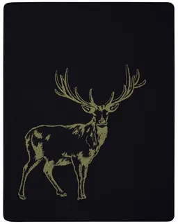 biederlack biederlack Wohndecke Serie Alp Chic "Deer green", 80 % recycelte Fasern – Produktbild 1 von 1