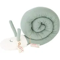 tinéba Kuschelschnecke Musselin lindgrün Länge ca. 110 cm, Grün, – Produktbild 1 von 1