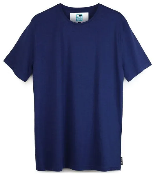 Gary Mash GARY MASH Basic Herrenshirt aus TENCEL Modal Mix, Dunkelblau, – Produktbild 3 von 4