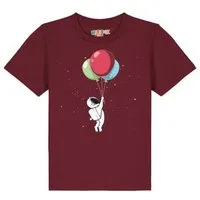 watabout kids watabout.kids T-Shirt Kinder Little Balloon Astronaut, Burgundy, – Produktbild 1 von 1