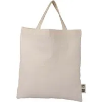 Memo memo Bio-Baumwoll-Tragetasche mit Fairtrade-Siegel, natur, 38 x 42 cm, kurze Henkel – Produktbild 1 von 1
