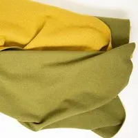 Tuchfabrik Mehler Tuchfabrik Mehler Wollstoff "Flauschloden" doubleface | 100% Schurwolle (89,80 €/m), Moos/curry, – Produktbild 1 von 1