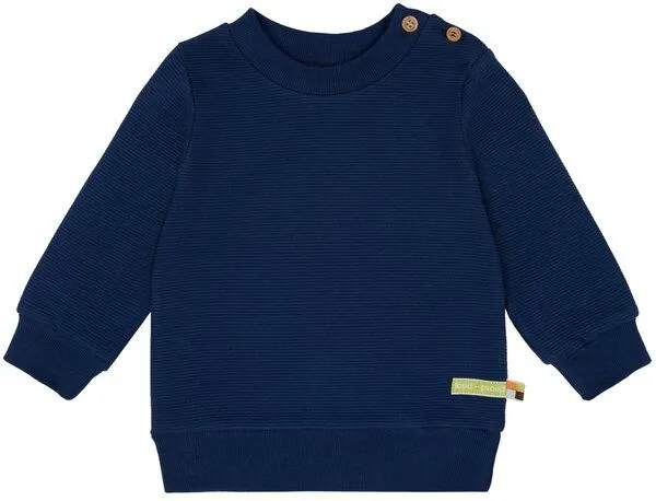 loud + proud loud + proud Babys & Kinder Sweat Rippenstruktur, GOTS-zertifiziert, Ultramarin(blau), – Produktbild 1 von 2