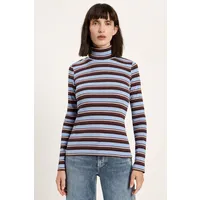 LANIUS Lanius Damen vegan Top Coltrui Schokoladenbraun Mehrfarbig, Braun, – Produktbild 1 von 1