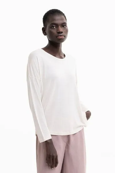 SHIPSHEIP SHIPSHEIP LILLY - Damen Longsleeve aus TENCEL Lyocell, Cream (weiß), – Produktbild 1 von 2