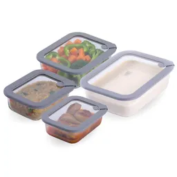 Chefkoch trifft Fackelmann Chefkoch trifft Fackelmann Set Vorratsgläser "Alles aus Glas", viereckig, 4-tlg. – Produktbild 1 von 1