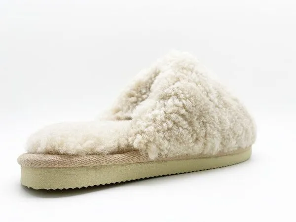 thies Pantoffel aus Schaffell "thies Fluffy Shearling", Beige, – Produktbild 4 von 4