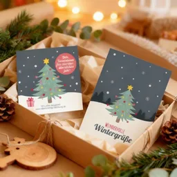 Ideenverlag Hamburg Ideenverlag Hamburg 6x Saatsterne „Tannenbaum“ mit Grußkarte | Dein Tannenbaum fürs überüberübernächste Jahr – nachhaltiges Weihnachtsgeschenk mit Fichtensamen / Adventskalender / Wichtelgeschenk – Produktbild 1 von 1