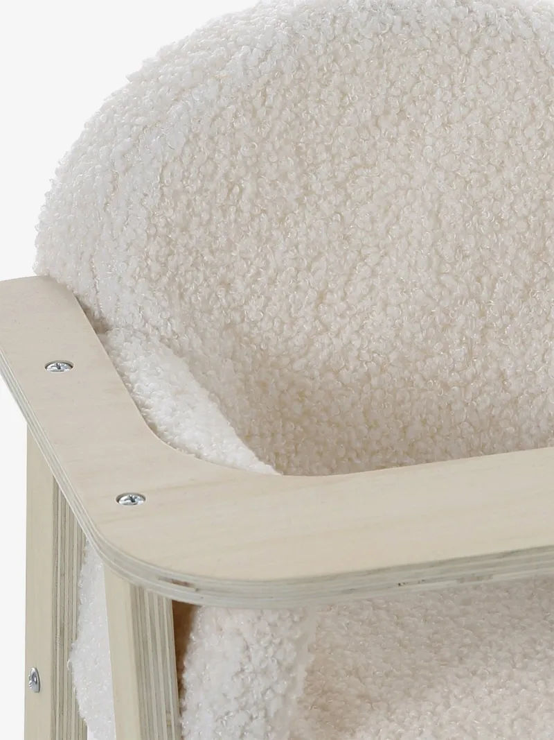Vertbaudet Puppen-Schaukelstuhl aus Holz FSC®, Braun, – Produktbild 4 von 4
