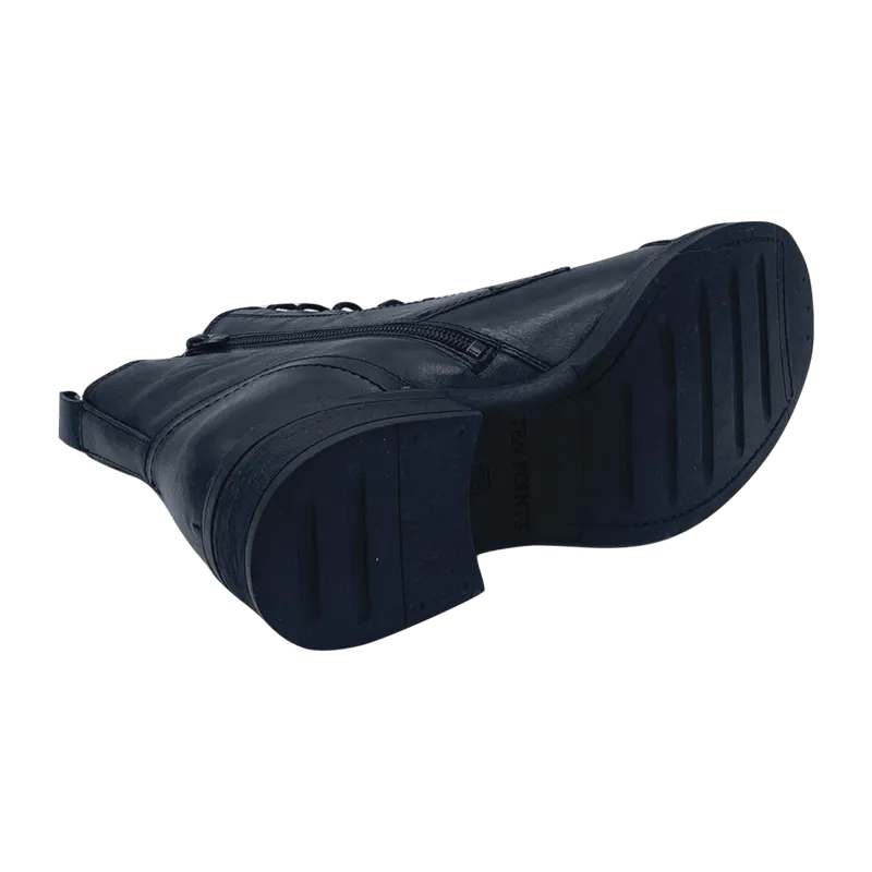 Ten Points Ten Points gefütterte Schnürstiefel, Pandora Boots, vegetabil gegerbtes Leder, Schwarz, – Produktbild 6 von 8
