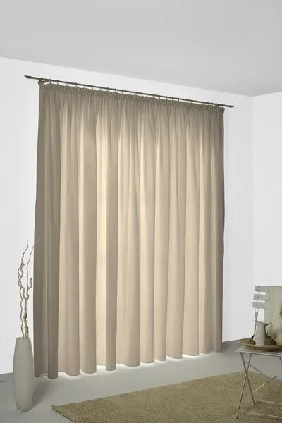 Nature by Adam Nature by Adam Vorhang aus 100% Bio-Baumwolle - Made in Germany - Neveres, Taupe, – Produktbild 7 von 7
