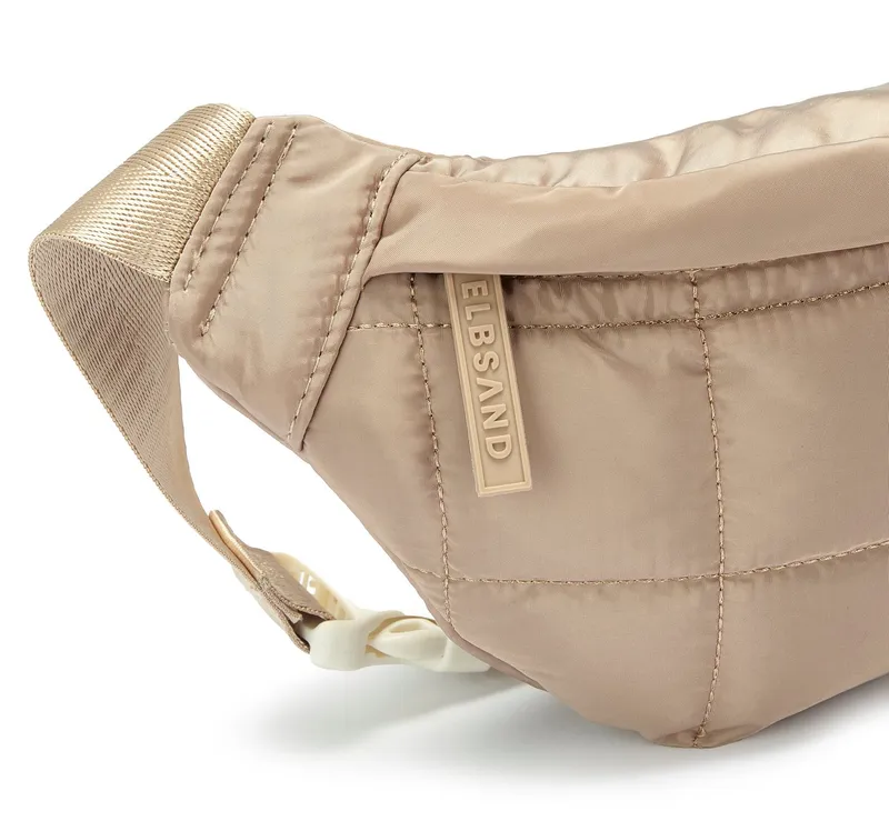 Elbsand Elbsand Umhängetasche Minibag, Crossbody Bag, Bauchtasche, Damentasche, NEU Handtasche Damen zum Umhängen mit modischer Steppung VEGAN, Beige, – Produktbild 1 von 5