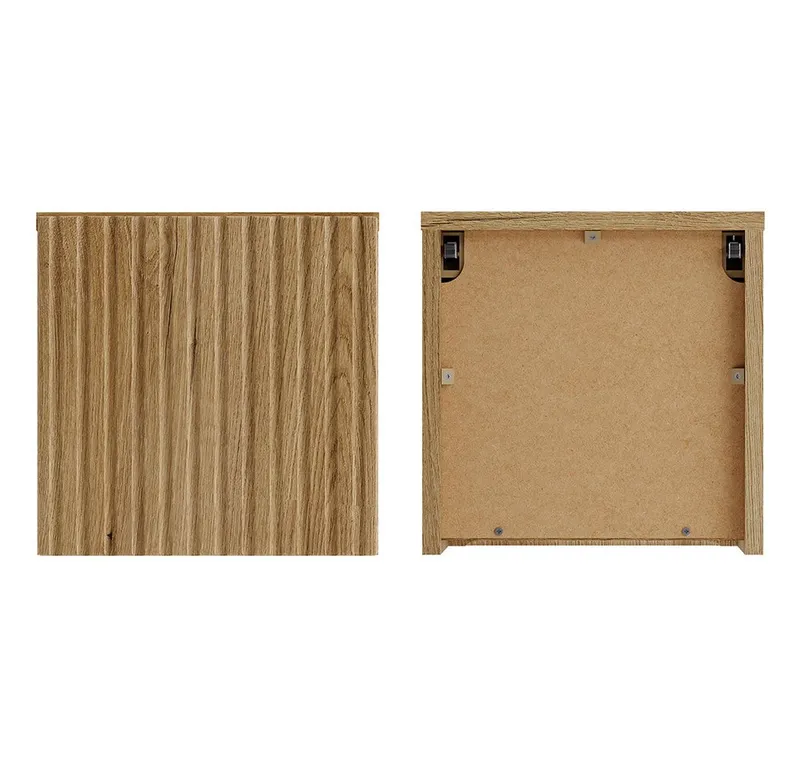 Lomadox Hängeschrank NEWPORT-56-EVOKE 30x30 cm mit 1 Tür, Eiche mit gerillter Front, Braun, – Produktbild 5 von 5