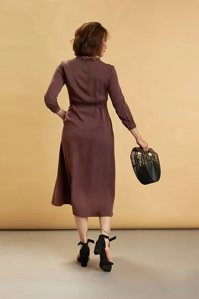Skrabak Skrabak Kleid "Meike" aus Lyocell Twill, Braun, – Produktbild 2 von 4