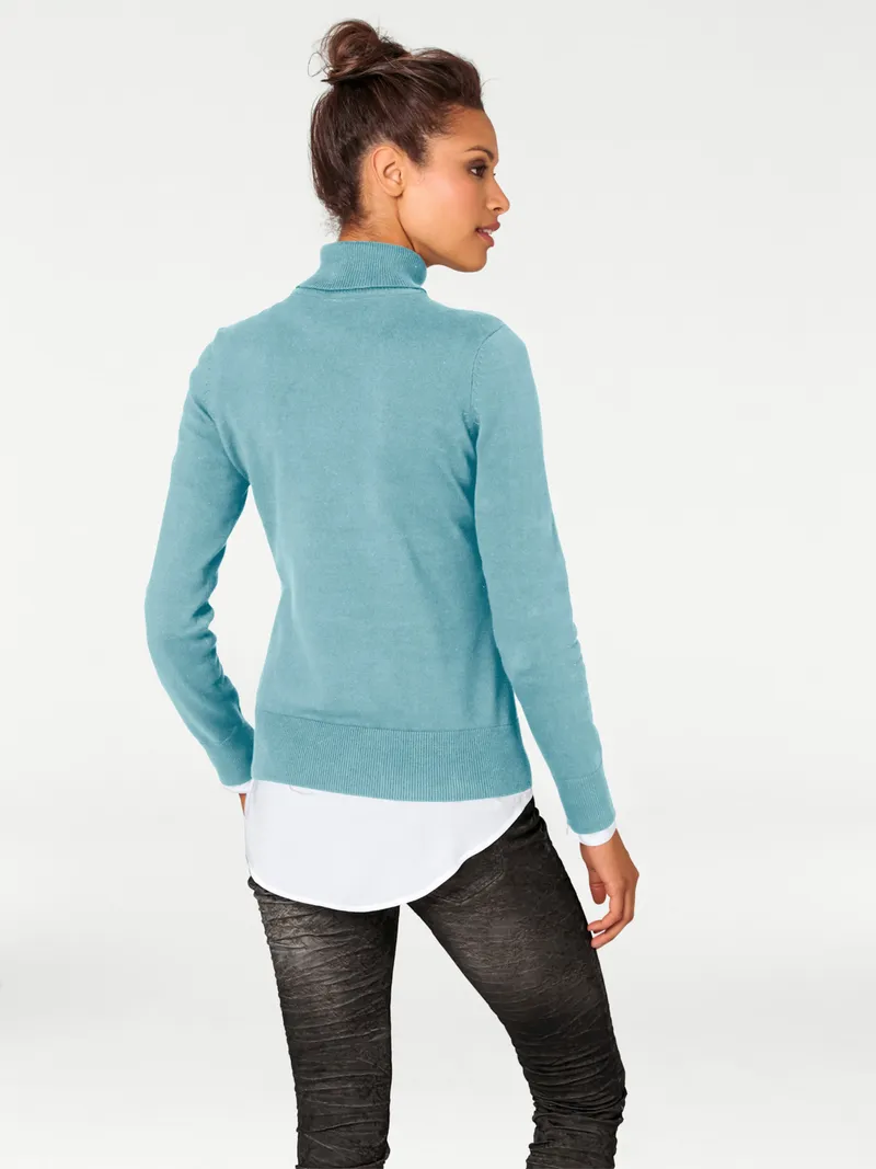 heine Rollkragenpullover, Aqua, – Produktbild 1 von 2