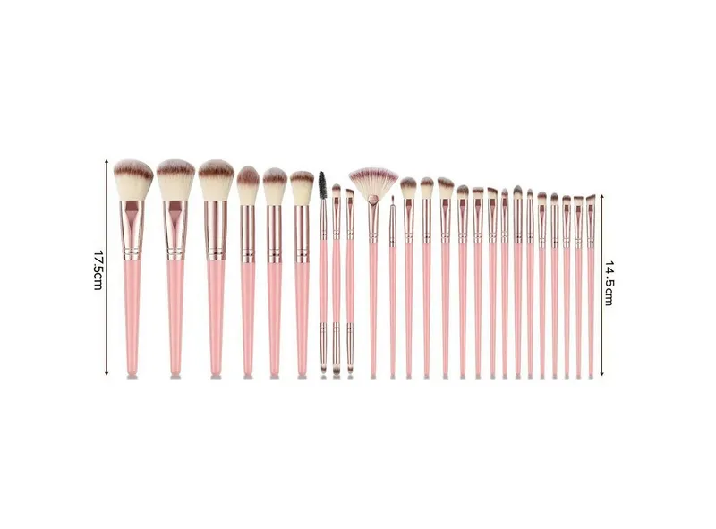 FANNOU Kosmetikpinsel-Set, 25 tlg., Schminkpinsel Kit, Makeup Foundation Brush Lidschatten Pinselset – Produktbild 3 von 5