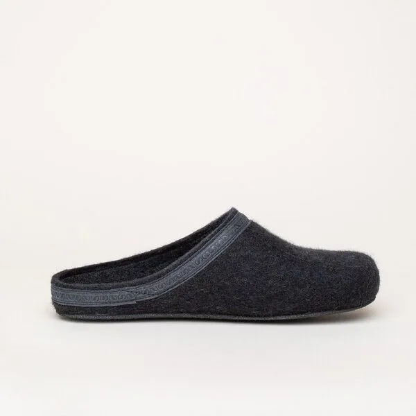 Stegmann Stegmann Filzpantoffel 127 aus 100% Merino-Wolle für Damen & Herren mit Kork Sohle, Graphite, – Produktbild 2 von 4