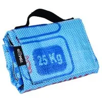 GOOPSI GOOPSI Faltbare Outdoordecke aus Reissack – Kinderdecke, Picknickdecke, Hundedecke - Fairtrade, Blau, – Produktbild 1 von 1