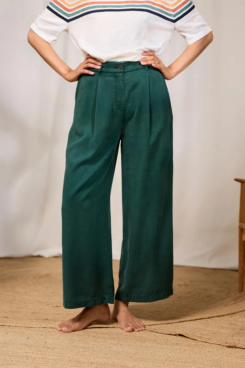 TWOTHIRDS TWOTHIRDS Damen vegan Hose Nanpu Garden Grün, Dunkelgrün, – Produktbild 1 von 2