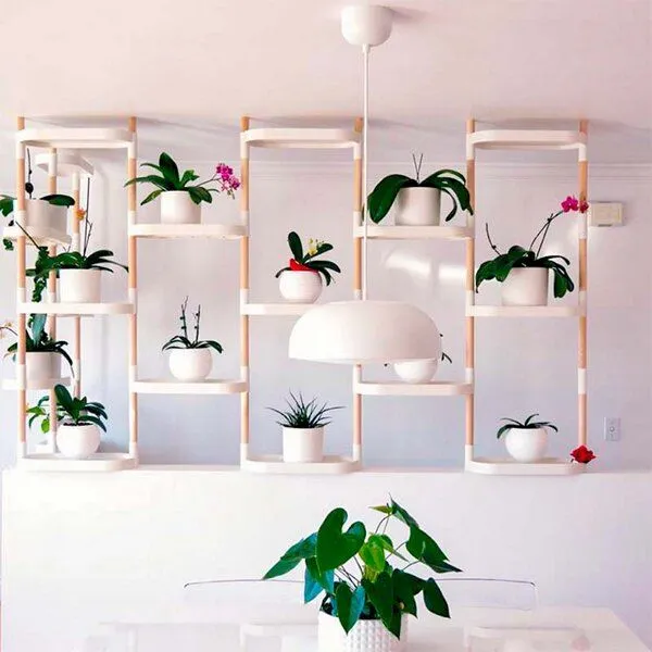 CitySens CitySens Blumenregal mit 8 Ablagen, Weiss, – Produktbild 1 von 4