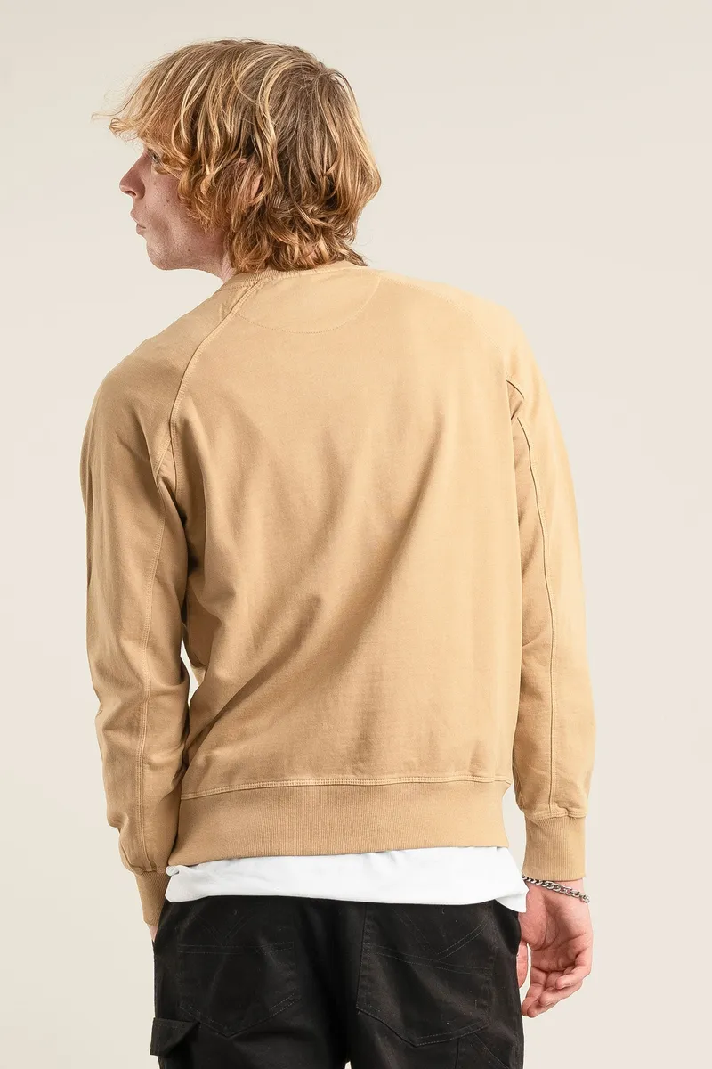KOMODO KOMODO Herren vegan Sweatshirt Drache Croissant, Beige, – Produktbild 2 von 2