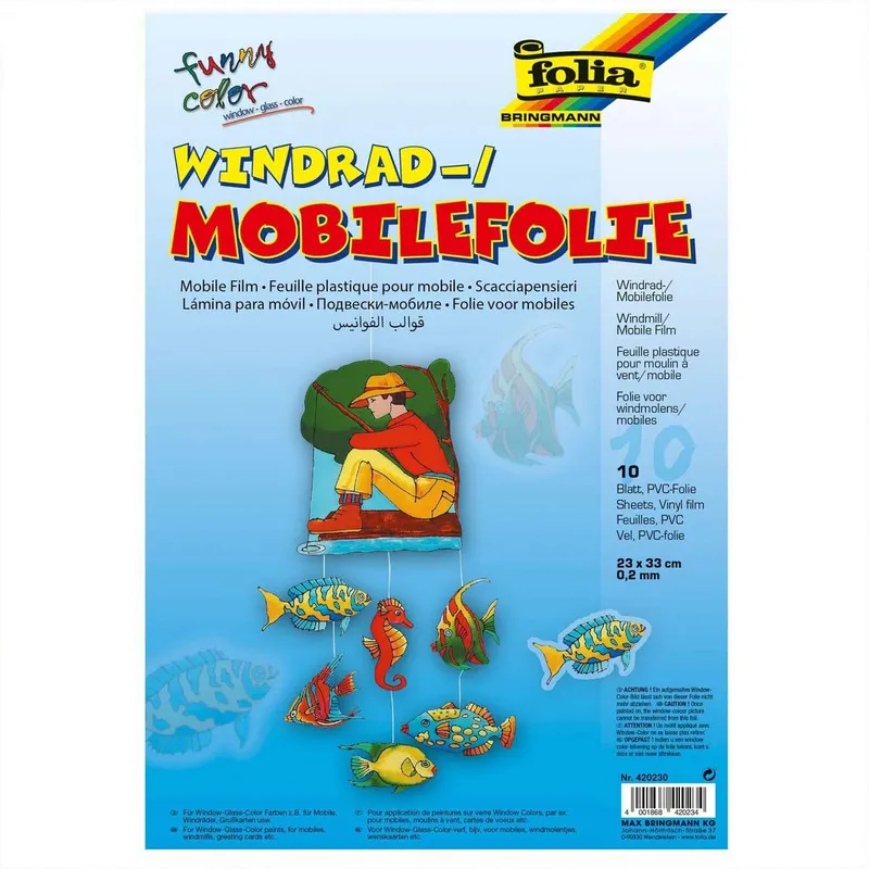 folia folia Windradfolie 0,2mm 23x33cm 10 Stück, Transparent, – Produktbild 1 von 1