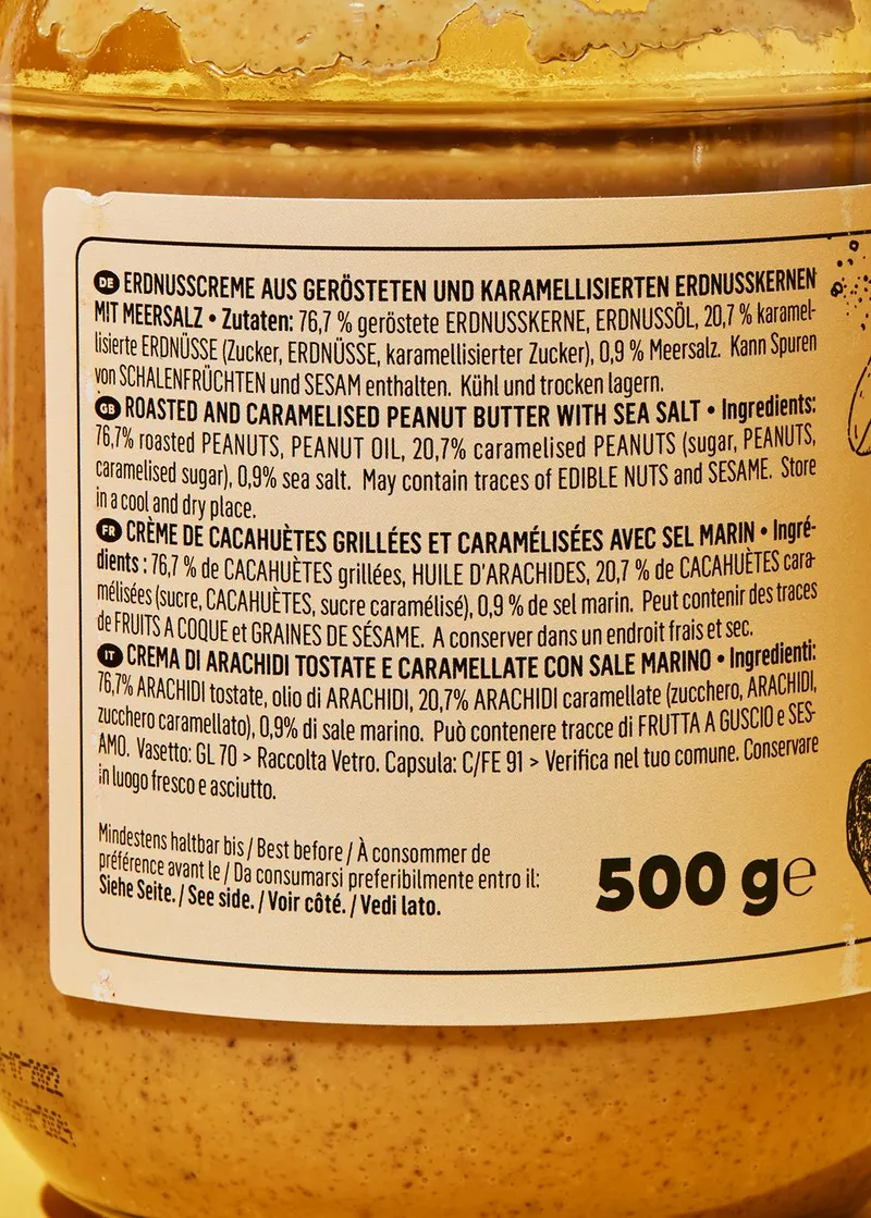KoRo Erdnusscreme Salted Caramel | 500 g – Produktbild 3 von 5