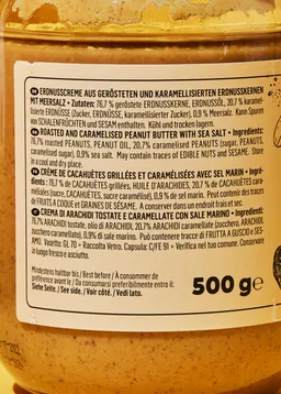 KoRo Erdnusscreme Salted Caramel | 6 x 500 g – Produktbild 1 von 1