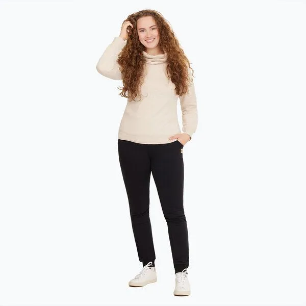 TAO Sportswear TAO Sportswear Damen Hoodie COOLIA mit Stehkragen aus Bio-Baumwolle, Beige, – Produktbild 1 von 4