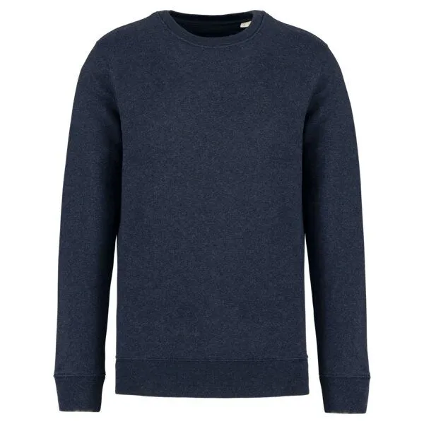 Greenspired Greenspired Umweltfreundliches Unisex-Sweatshirt mit Rundhalsausschnitt 350g/m² XXS - 4 XL (slimfit), Meliertes navy, – Produktbild 1 von 1