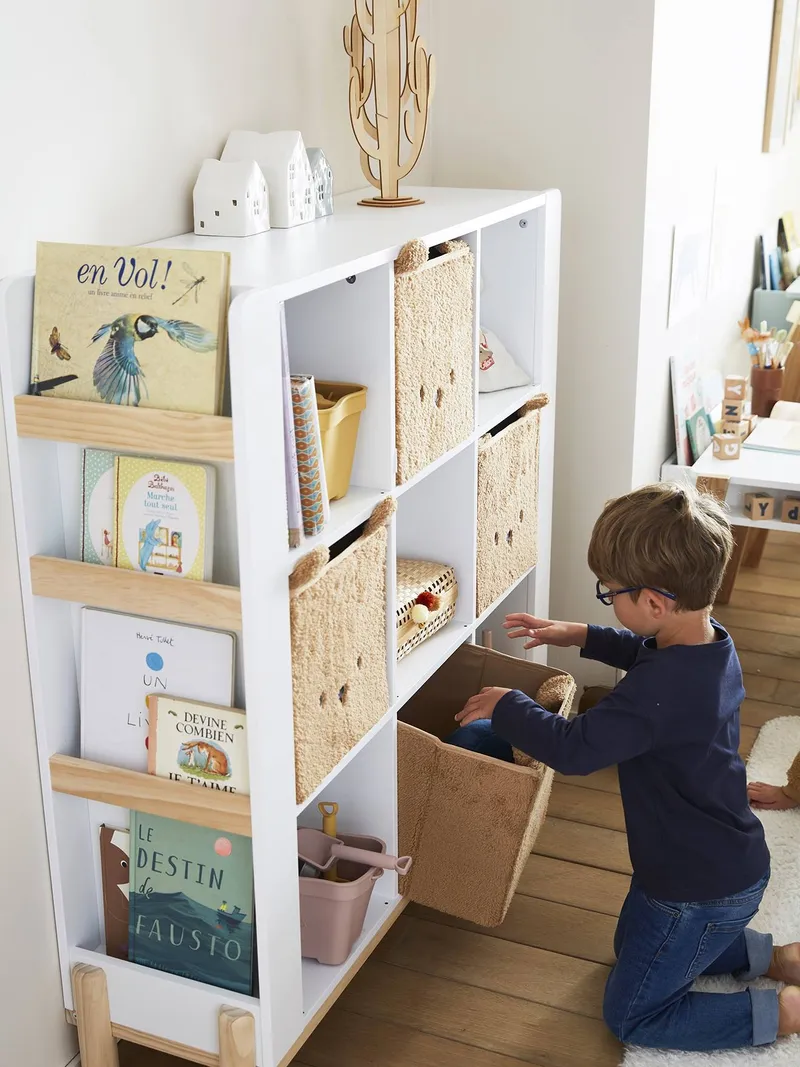 Vertbaudet Kinderzimmer Aufbewahrungsbox BÄR, Karamell, – Produktbild 2 von 4