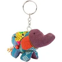 El Puente El Puente Schlüsselanhänger Elefant aus recycelter Baumwolle | Fair Trade & Handmade aus Vietnam – Produktbild 1 von 1