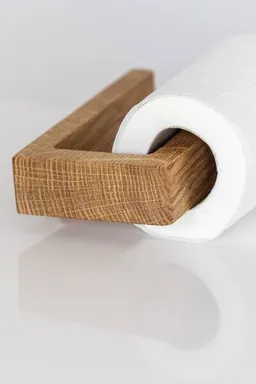 kleiderleiter_de kleiderleiter_de Toilettenpapierhalter MAX aus massiver Eiche – Produktbild 1 von 1