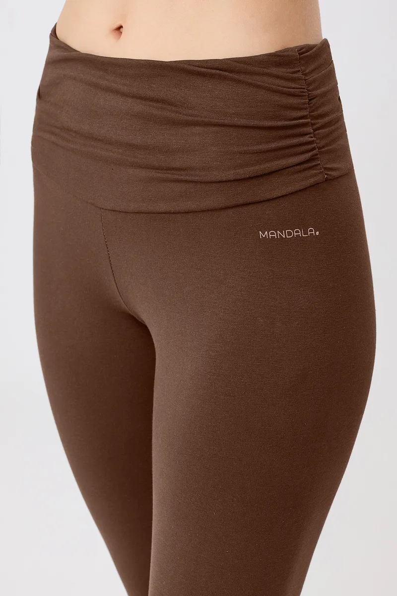 mandala mandala Damen vegan Pilates Strumpfhose Wilderness In Braun, Braun, – Produktbild 2 von 2