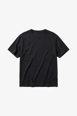 KnowledgeCotton Apparel KnowledgeCotton Apparel Herren vegan T-Shirt Merzerisiert Schwarz Jet – Produktbild 1 von 1