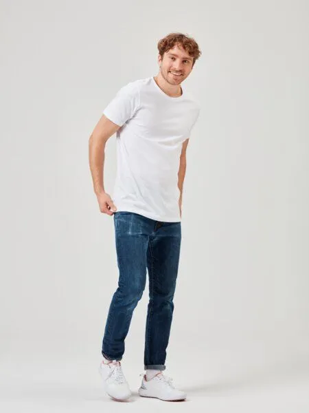 COREBASE COREBASE TShirt Doppelpack, 100% Bio-Baumwolle, 200 g/m², Weiss, – Produktbild 4 von 4
