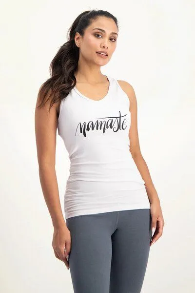 Urban Goddess Urban Goddess Namaste Core Yoga Tank Top, Mushroom (natur), – Produktbild 2 von 4