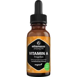 vitamaze VITAMIN A 500UG Vegan 50 ml Tropfen – Produktbild 1 von 1