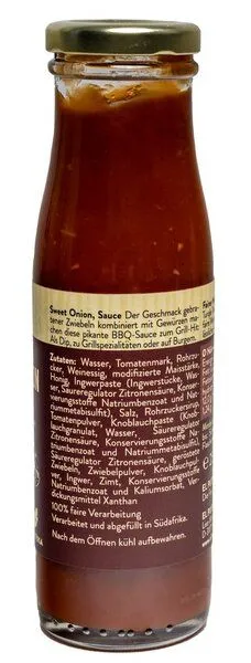 El Puente El Puente Sweet Onion Sauce - Würzige Barbecue-Sauce | Fair Trade | Glutenfrei, Mehrfarbig, – Produktbild 1 von 3
