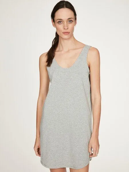 Thought Thought Damen Jersey Slip Dress Leah, Grey marle, – Produktbild 2 von 5