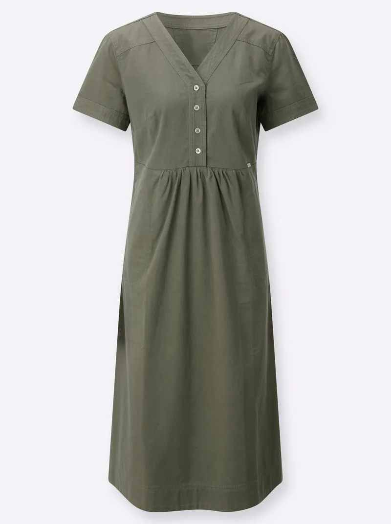 Witt Jeanskleid, Khaki, – Produktbild 2 von 2