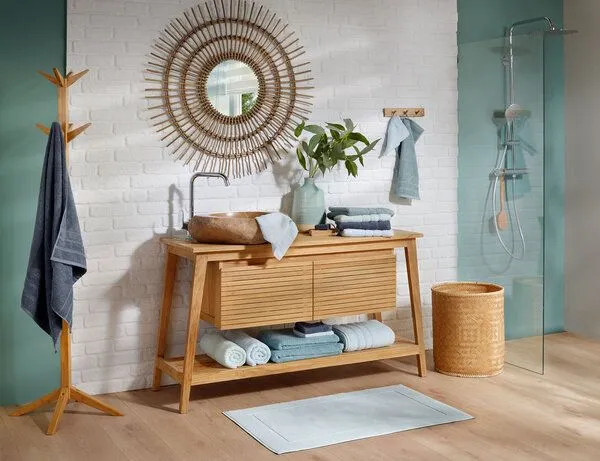 OceanSafe by Jilda-tex OceanSafe by Jilda-tex 2er Set Badematten 60x100 cm 100% Cradle to Cradle, Taupe, – Produktbild 2 von 2