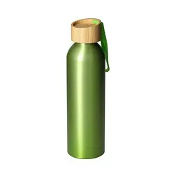 elasto elasto Aluminiumflasche Bamboo 0,6 l, lime/natur – Produktbild 1 von 1